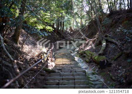 Mountain path of Kurama mountain 121354718