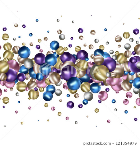 Background with render 3d color balls. Round Sphere of geometric objects, pearl made of metal and plastic. Template with social media story, social networks. vector illustration. EPS 10 Background with render 3d color balls. Round Sphere of geometric objects, pearl made of metal and plastic. Template with social media story, social networks. vector illustration. EPS 10 121354979
