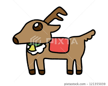 Simple touch Christmas reindeer 121355039