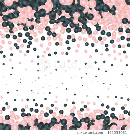 Realistic background of multiple pearls - vector eps10 illustration. 121355081