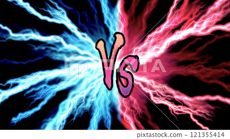 VS_標題背景_閃電 VS_標題背景_閃電 121355414