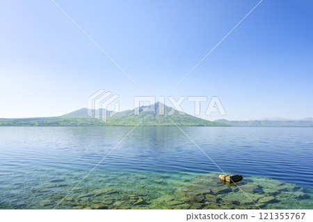 千歲市支笏湖、樽前山、不富士岳的新綠 121355767