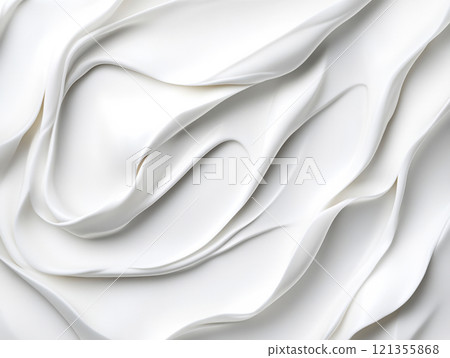 creamy, milky white cream texture 121355868