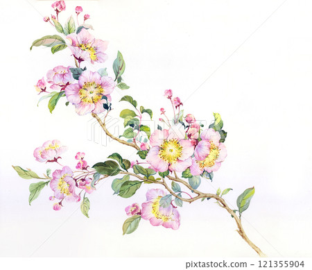 Imaginative Hand  Painted Curly Floral Creations 121355904