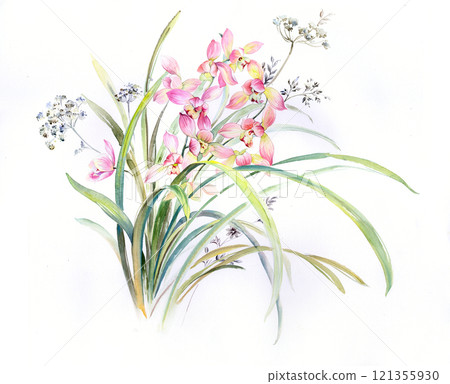 Aesthetic Hand Drawn Floral Curly Graphics Aesthetic Hand Drawn Floral Curly Graphics 121355930