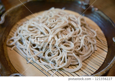 Delicious soba noodles 121356227