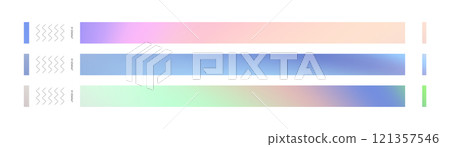Set of retro paper wristbands and bracelets with hologram labels. Party and festival ticket Y2K designs. Flat vector illustration isolated on white background. Set of retro paper wristbands and bracelets with hologram labels. Party and festival ticket Y2K designs. Flat vector illustration isolated on white background. 121357546