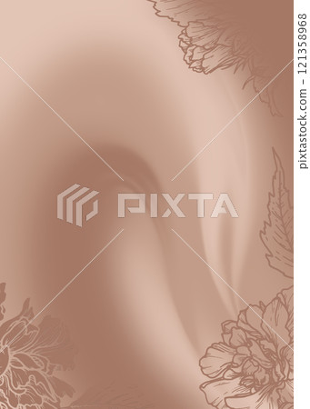 Floral gradient background in the 2025 color of the year Mocha Mousse. Hand drawn outline and silhouette flowers with brown tone. Perfect for creating trendy graphic resource and stylish designs. Floral gradient background in the 2025 color of the year Mocha Mousse. Hand drawn outline and silhouette flowers with brown tone. Perfect for creating trendy graphic resource and stylish designs. 121358968