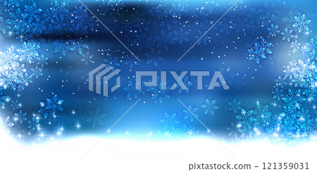 雪聖誕冬天光背景 121359031