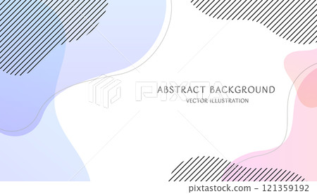 Simple and abstract background material made of pastel color gradients. 16:9 size vector illustration 121359192