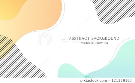 Simple and abstract background material made of pastel color gradients. 16:9 size vector illustration 121359193
