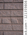 Cracked exterior wall of a house 121359808