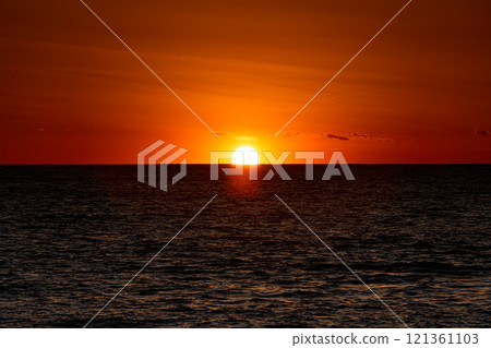 Sunset over the sea Sunset over the sea 121361103