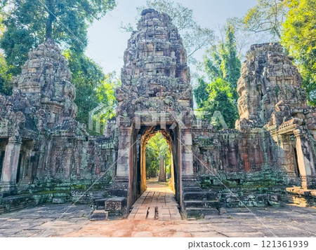 Preah Khan Wat temple in Angkor, Cambodia 121361939