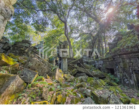 Preah Khan Wat temple in Angkor, Cambodia 121361961