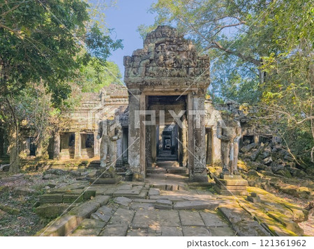 Preah Khan Wat temple in Angkor, Cambodia 121361962