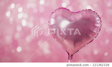Pink glitter balloon 121362326