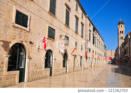 Beautiful old town of Dubrovnik in Croatia 121362703