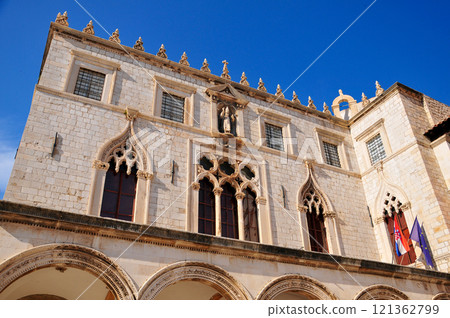 克羅埃西亞杜布羅夫尼克美麗的舊城風景 克羅埃西亞杜布羅夫尼克美麗的舊城風景 121362799