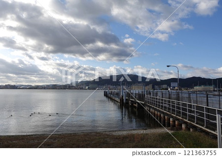 Lake Biwa - Otsukan Park in Otsu City 121363755