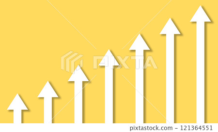 Rising arrow bar graph 16:9 121364551