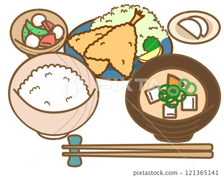 Enjoy a Japanese meal of fried horse mackerel Enjoy a Japanese meal of fried horse mackerel 121365141