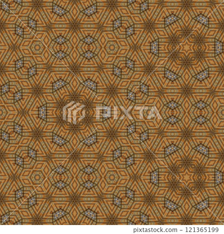 Luxury tiles design with mixed Spanish, Italian, Portuguese, Mexican, arabesque motifs. Innovation of Modern porcelain and ceramic flooring pattern design for unique interior and exterior decoration 121365199