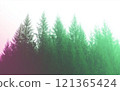 針葉樹的抽象插圖 121365424
