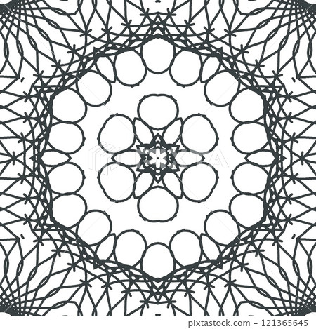 Abstract coloring page for coloring book, mandala making, color fill up practice etc Abstract coloring page for coloring book, mandala making, color fill up practice etc 121365645