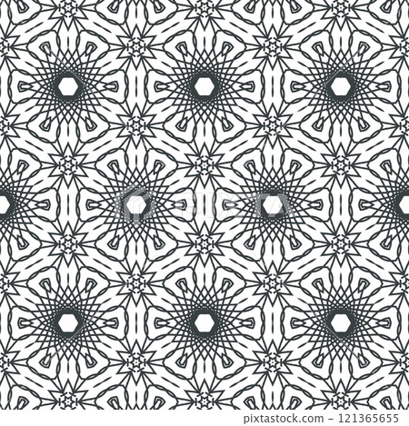 Abstract coloring page for coloring book, mandala making, color fill up practice etc 121365655