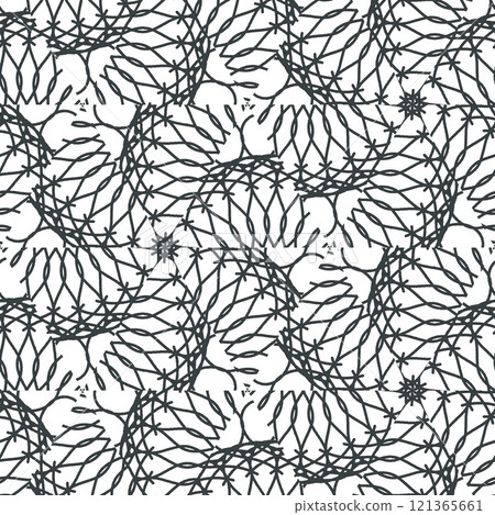 Abstract coloring page for coloring book, mandala making, color fill up practice etc 121365661