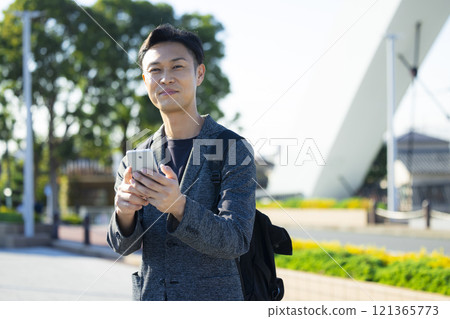man working at construction site 121365773