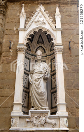 Saint Eligius by Nanni di Banco, Orsanmichele Church in Florence, Tuscany, Italy Saint Eligius by Nanni di Banco, Orsanmichele Church in Florence, Tuscany, Italy 121366279