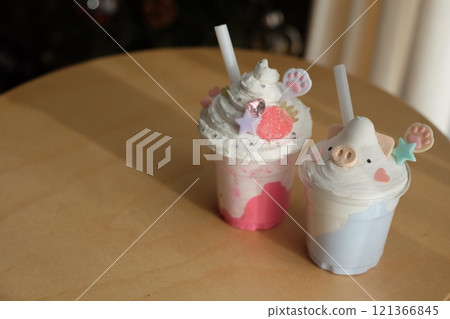 Homemade Fake Frappuccino Sweets Deco 121366845