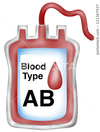 Blood bag of type AB blood 121367037