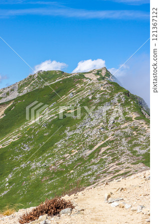 從北阿爾卑斯山東條山看大天羊山，大天羊山全景銀座垂直登山 121367122