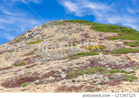 Summit of Higashitenjodake, Northern Alps, Mt. Daitenjo Panorama Ginza Traverse 121367125