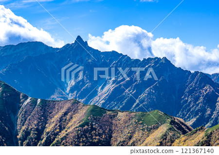 從北阿爾卑斯大天陽山看矢裡岳和北嶽山脊,大天陽山全景銀座垂直登山 從北阿爾卑斯大天陽山看矢裡岳和北嶽山脊,大天陽山全景銀座垂直登山 121367140