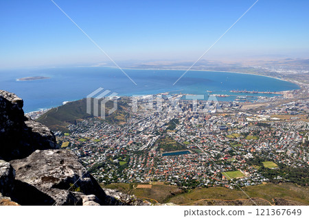View of Cape Town from the top of Table Mountain View of Cape Town from the top of Table Mountain 121367649