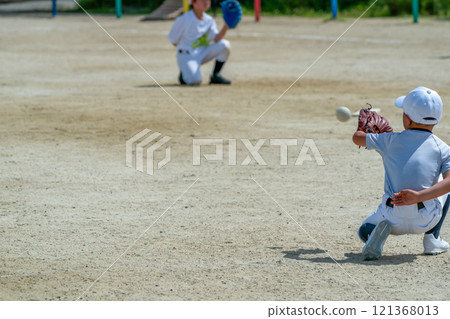 夢想成為職業棒球選手並努力奮鬥的棒球少年 121368013