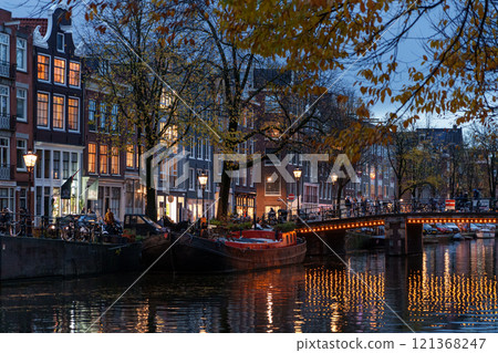 amsterdam city a t night 121368247