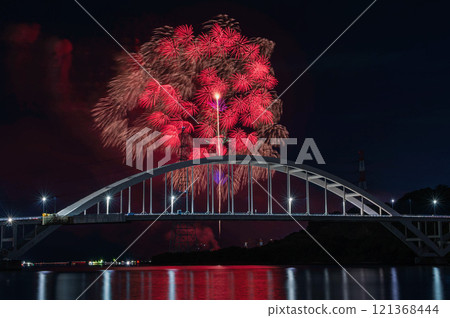 Imari Bay Fireworks over the Imari Bay Bridge Imari Bay Fireworks over the Imari Bay Bridge 121368444