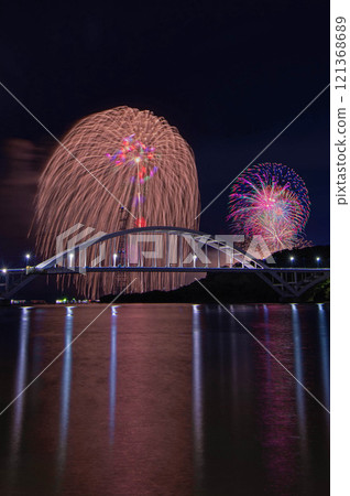 Imari Bay Fireworks over the Imari Bay Bridge Imari Bay Fireworks over the Imari Bay Bridge 121368689