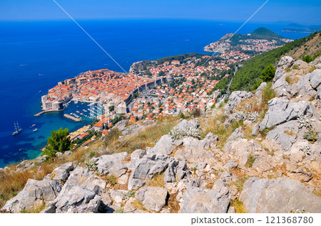 Spectacular view of Dubrovnik from Mount Srd 121368780