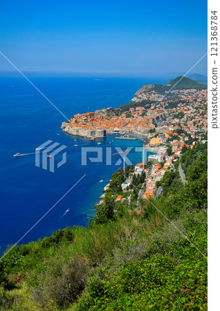 Spectacular view of Dubrovnik from Mount Srd Spectacular view of Dubrovnik from Mount Srd 121368784