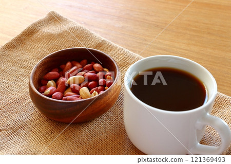 Coffee and peanuts 121369493