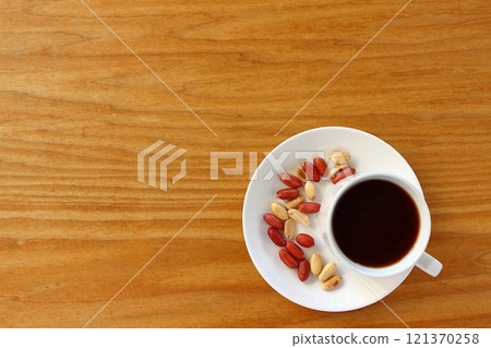 Coffee and peanuts 121370258