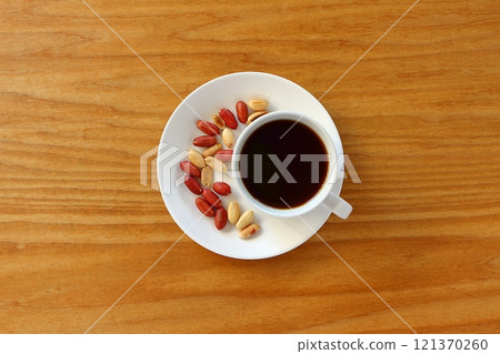 Coffee and peanuts 121370260
