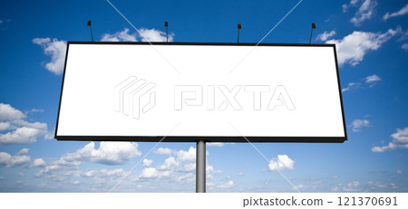 Blank outdoor billboard 121370691
