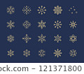 Snowflake icons 121371800